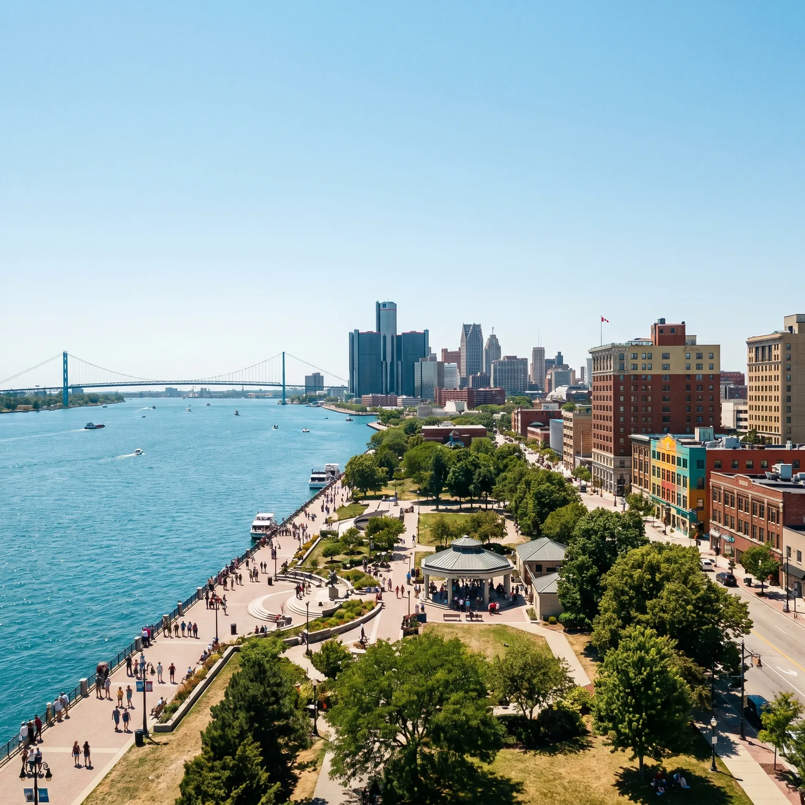 Detroit-Windsor Tunnel entrance in downtown Windsor